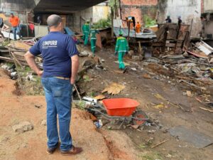 Prefeitura realiza operação conjunta de combate à ocupação irregular nas imediações da Via Expressa