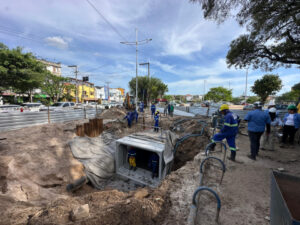 As obras executadas pela Conder já alcançam 69% de avanço físico e têm conclusão prevista para 2026.